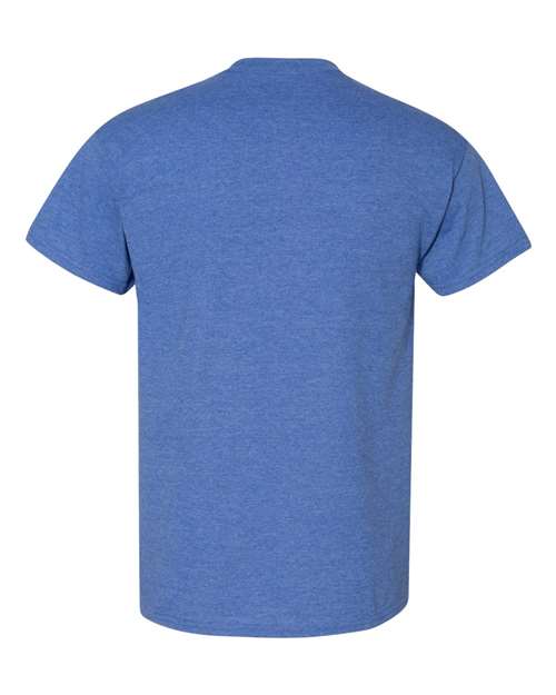 Gildan 8000, Unisex Dryblend T-shirt, Heather Deep Royal