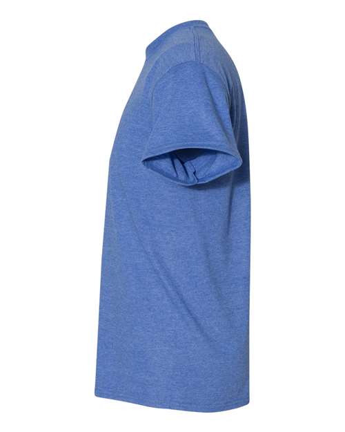 Gildan 8000, Unisex Dryblend T-shirt, Heather Deep Royal