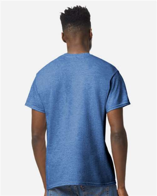 Gildan 8000, Unisex Dryblend T-shirt, Heather Deep Royal