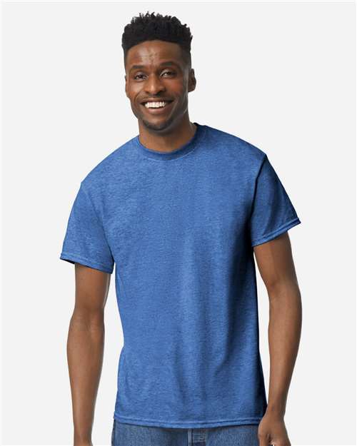 Gildan 146, 8000 Unisex Dryblend T-shirt, Heather Deep Royal