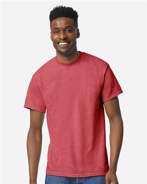 Gildan 146, 8000 Unisex Dryblend T-shirt, Heather Scarlet Red