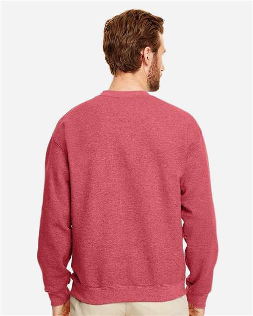 Gildan 18000, Unisex Heavy Blend Crewneck Sweatshirt, Heather Scarlet Red