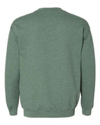 Gildan 18000, Unisex Heavy Blend Crewneck Sweatshirt, Heather Dark Green