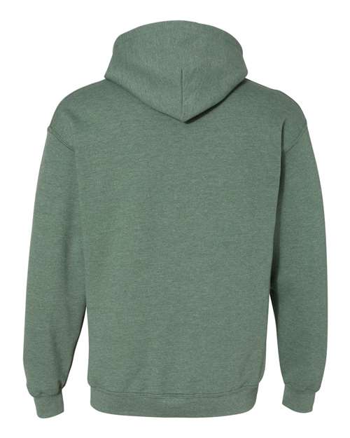 Gildan 18500, Unisex Heavy Blend Hooded Sweatshirt, Heather Dark Green