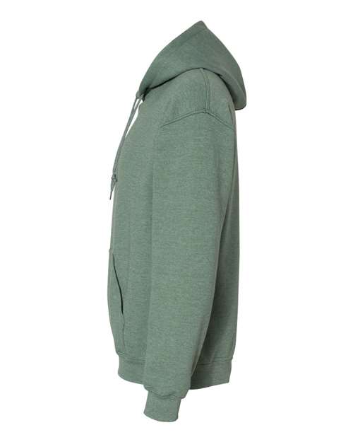 Gildan 18500, Unisex Heavy Blend Hooded Sweatshirt, Heather Dark Green