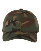 YP Classics 6245CM, Classic Dad Hat, Green Camo