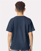 Gildan 5000B, Youth Heavy Cotton T-shirt, Blue Dusk