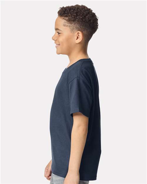 Gildan 543, 5000b Youth Heavy Cotton T-shirt, Blue Dusk