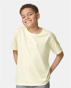 Gildan 5000B, Youth Heavy Cotton T-shirt, Off White