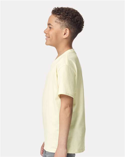 Gildan 5000B, Youth Heavy Cotton T-shirt, Off White