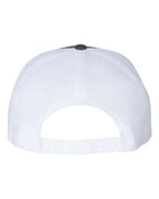 YP Classics 6006, Classic Five-panel Trucker Cap, Brown/ White