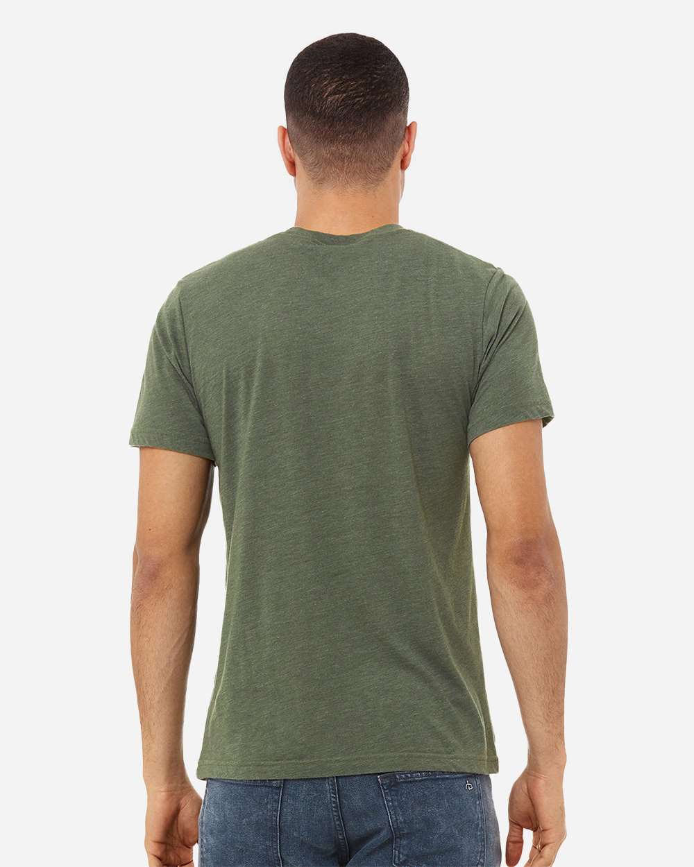 BELLA + CANVAS 3413, T-Shirts - Premium, Military Green Triblend