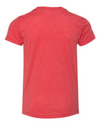 BELLA + CANVAS 3413Y, T-Shirts - Premium, Red Triblend