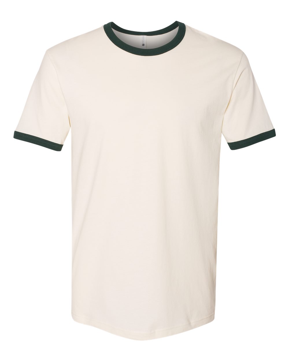Next Level 3604, T-Shirts - Premium, Natural/ Forest Green