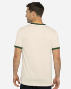 Next Level 3604, T-Shirts - Premium, Natural/ Forest Green