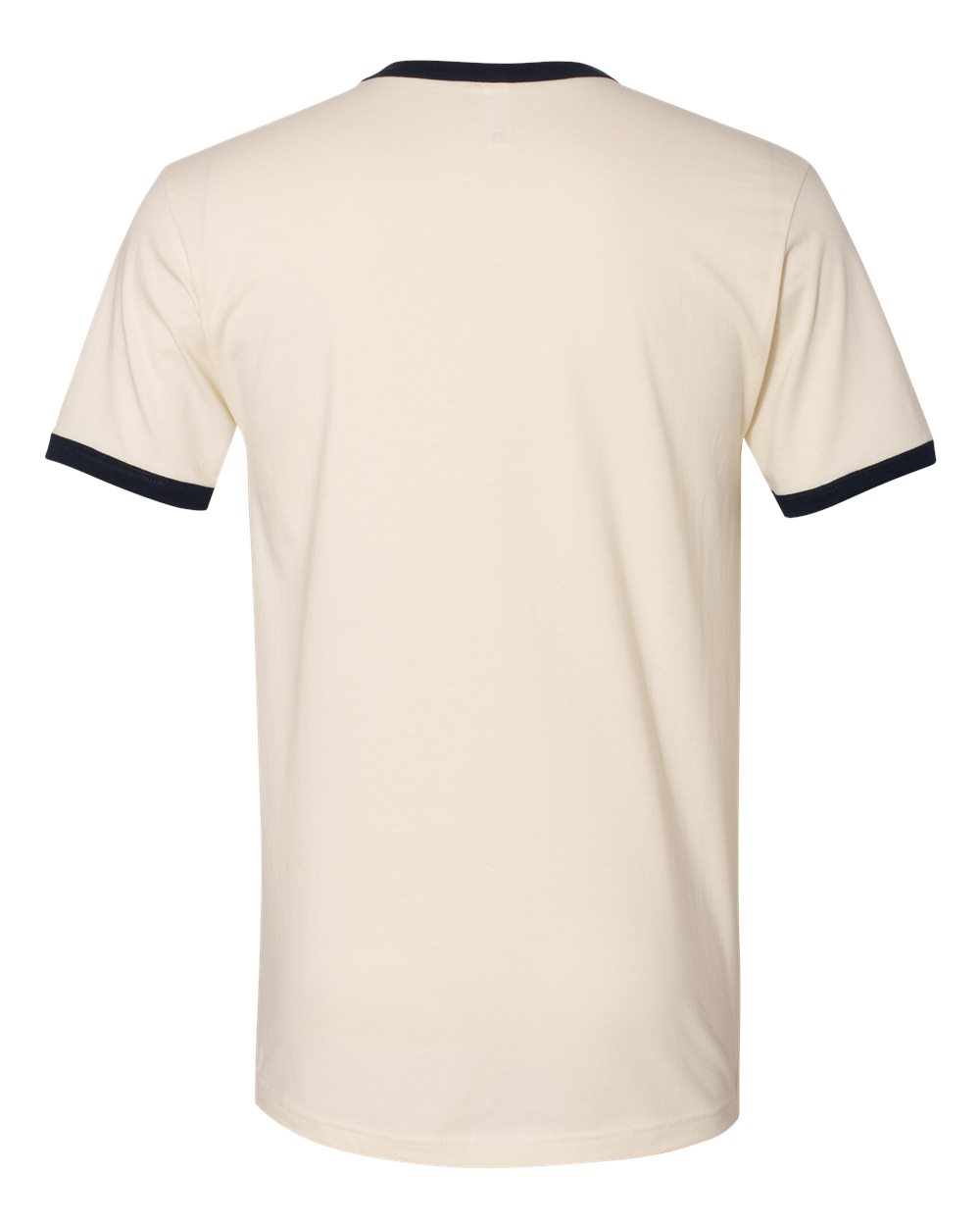 Next Level 3604, T-Shirts - Premium, Natural/ Midnight Navy