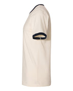Next Level 3604, T-Shirts - Premium, Natural/ Midnight Navy