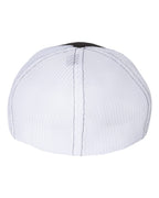 Richardson 110, R-flex Trucker Cap, Black/ White