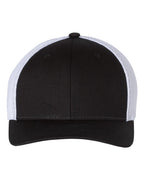 Richardson 110, R-flex Trucker Cap, Black/ White