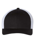 Richardson 110, R-flex Trucker Cap, Black/ White