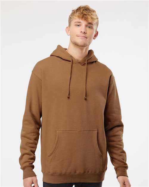 Independent Trading Co. IND4000, Unisex Heavyweight Hooded Sweatshirt, Saddle