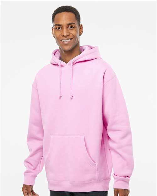 Independent Trading Co. IND4000, Unisex Heavyweight Hooded Sweatshirt, Light Pink