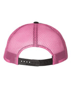 Richardson 115, Low Pro Trucker Cap, Black/ Neon Pink