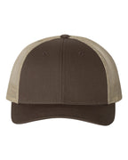 Richardson 115, Low Pro Trucker Cap, Brown/ Khaki