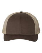 Richardson 115, Low Pro Trucker Cap, Brown/ Khaki