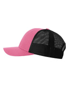 Richardson 115, Low Pro Trucker Cap, Hot Pink/ Black