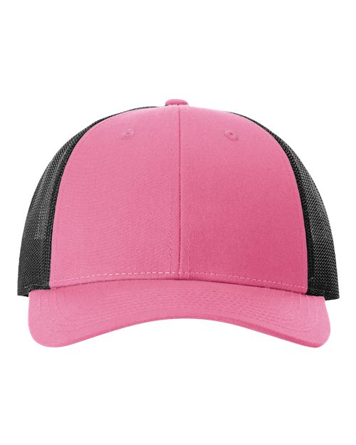 Richardson 115, Low Pro Trucker Cap, Hot Pink/ Black