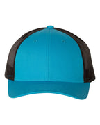 Richardson 115, Low Pro Trucker Cap, Cyan/ Black