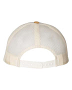 Richardson 115, Low Pro Trucker Cap, Heather Grey/ Birch/ Amber Gold