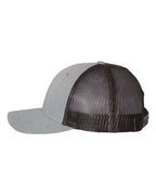 Richardson 115, Low Pro Trucker Cap, Heather Grey/ Dark Charcoal