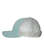 Richardson 115, Low Pro Trucker Cap, Smoke Blue/ Aluminum