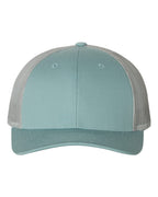 Richardson 115, Low Pro Trucker Cap, Smoke Blue/ Aluminum