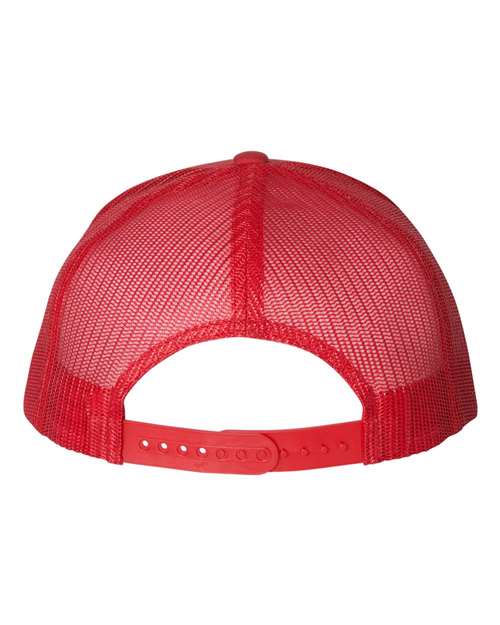 YP Classics 6006, Classic Five-panel Trucker Cap, Red