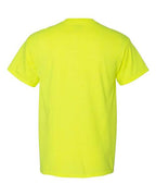 Gildan 8300, Unisex Dryblend Pocket T-shirt, Safety Green