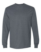Gildan 8400, Unisex Dryblend 50/50 Long Sleeve T-shirt, Dark Heather