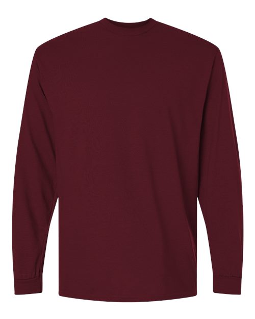 Gildan 8400, Unisex Dryblend 50/50 Long Sleeve T-shirt, Maroon