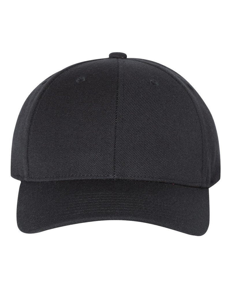 YP Classics 6789M, Premium Curved Bill Snapback Cap, Black
