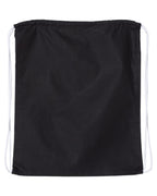 Q-Tees Q4500L, Large Economical Cotton Drawstring Bag, Black