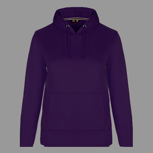 CX2 L00688, - Palm Aire - Ladies Polyester Pullover Hooded Sweatshirt, Purple