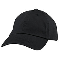 AJM International 6D470M, 6 Panel Full-fit (dad Cap), Winter Black
