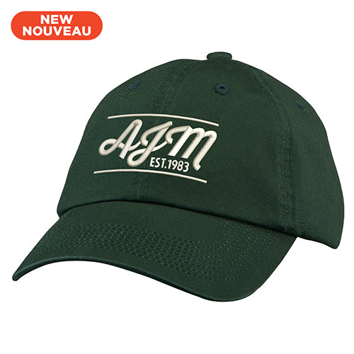 AJM International 6D470M, 6 Panel Full-fit (dad Cap), Winter Bone