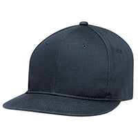 AJM International 6F660M, 6 Panel Constructed Flat Peak, Navy