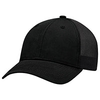 Polycotton / Polyester Web Mesh 6L649M, Ajm 6 Panel Constructed Full-fit (mesh Back), Black