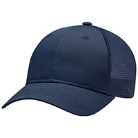 Polycotton / Polyester Web Mesh 6L649M, Ajm 6 Panel Constructed Full-fit (mesh Back), Navy