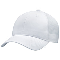 Polycotton / Polyester Web Mesh 6L649M, Ajm 6 Panel Constructed Full-fit (mesh Back), White