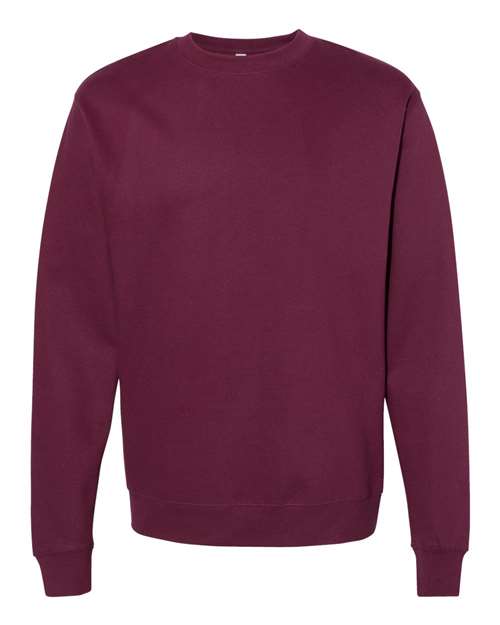 Independent Trading Co. SS3000, Unisex Midweight Crewneck Sweatshirt, Maroon